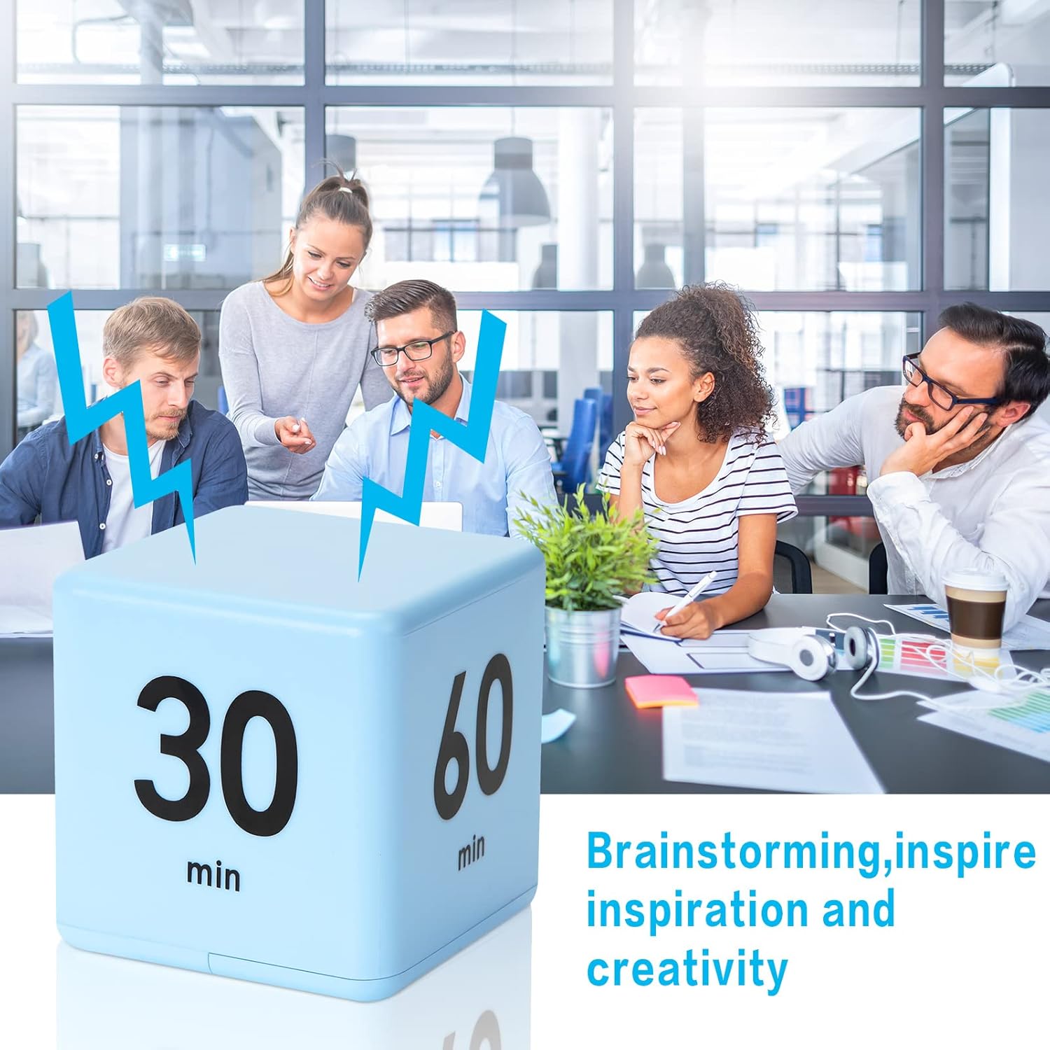 HOMERO Smart Cube Timer with Gravity Sensor (15-60 Minutes)