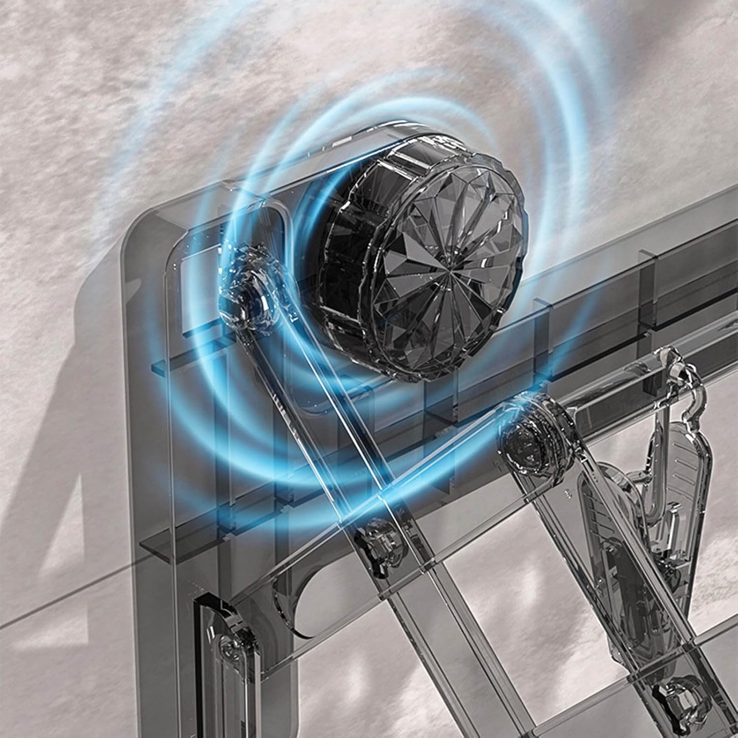 Homero Foldable Sock Drying Rack with Suction Cup Space Saving Design