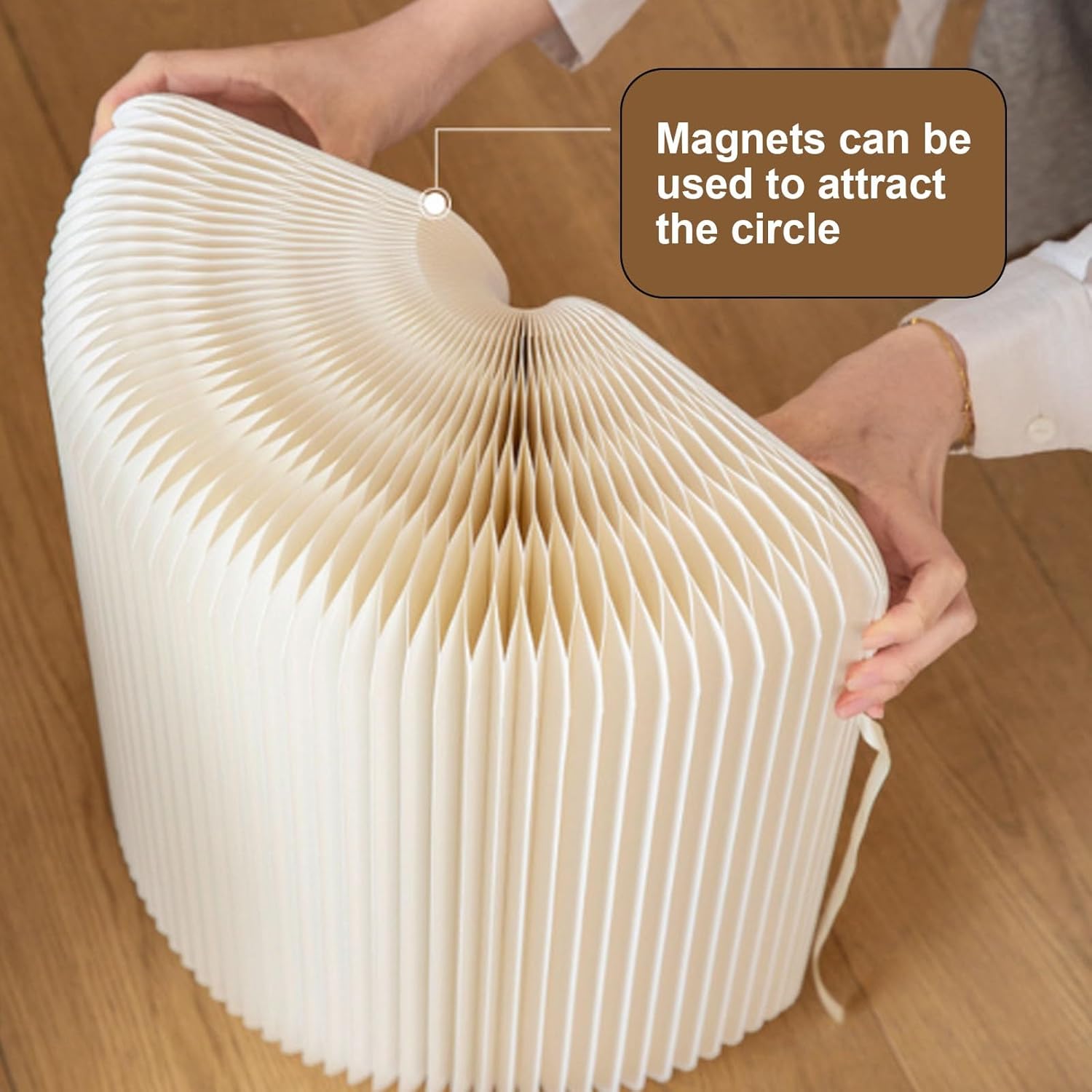 Foldable Accordion Paper Stool with 300 kg Load Capacity