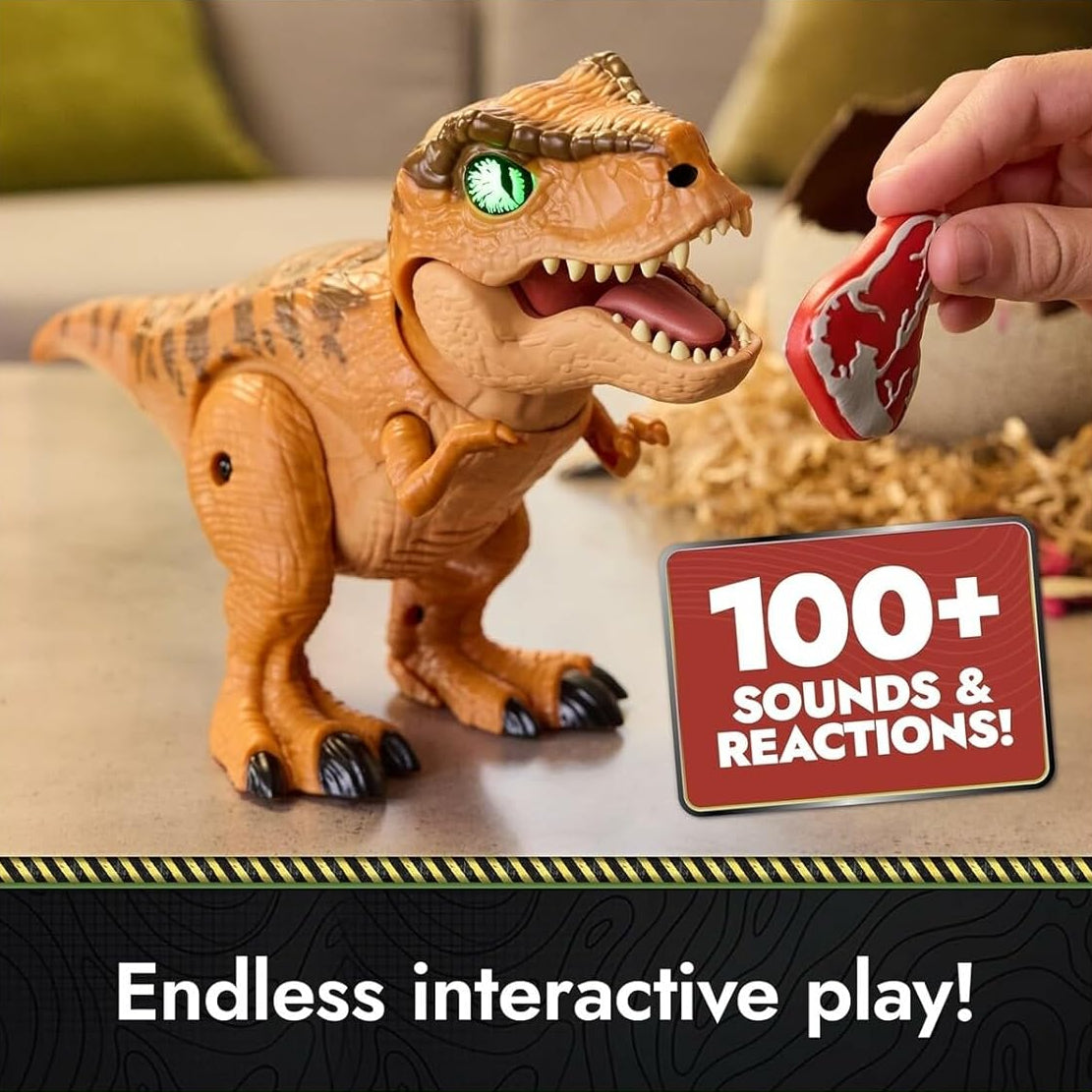 HOMERO Interactive Hatch Train Play 100+ Sounds Jurassic Dinosaur Toy