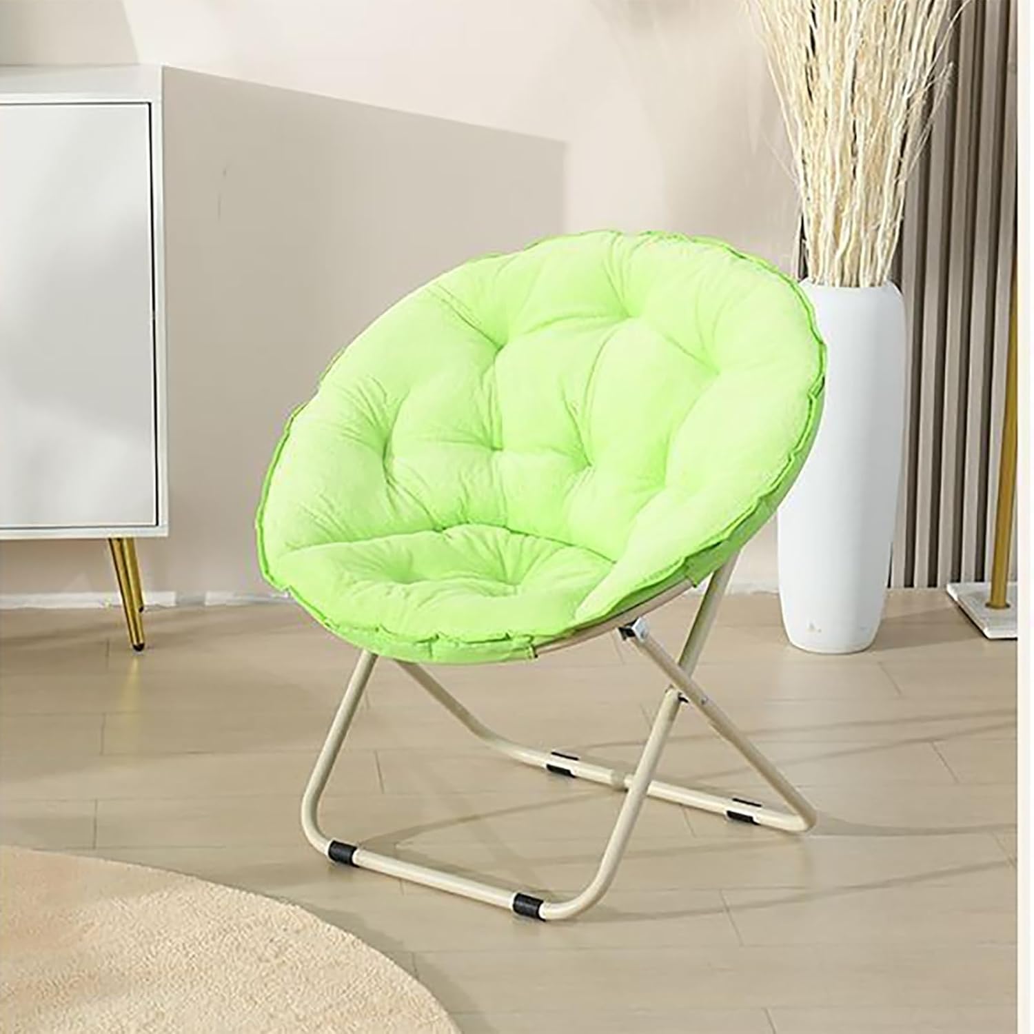 Soft Cushioned Foldable Oversized Moon Saucer Chair