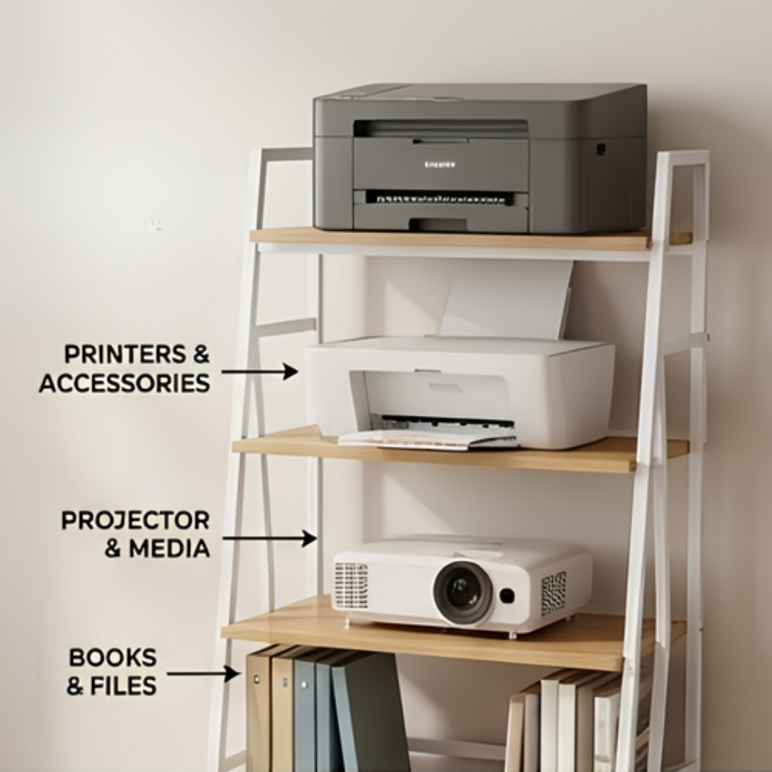 Multi-Purpose Wooden Storage Cabinet with 360° Universal Wheels