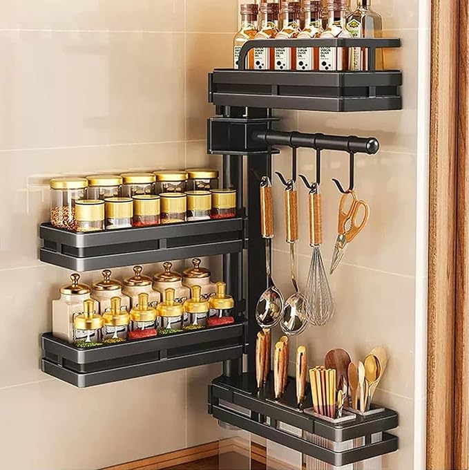 5 Level Multipurpose Wall Mounted Kitchenware Holder