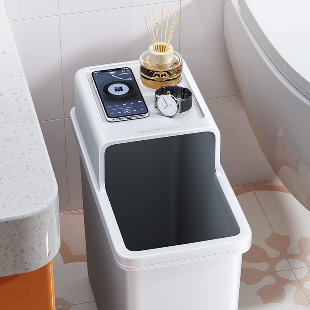 HOMERO Slim Bathroom Odor-Locking Trash Can - 14L