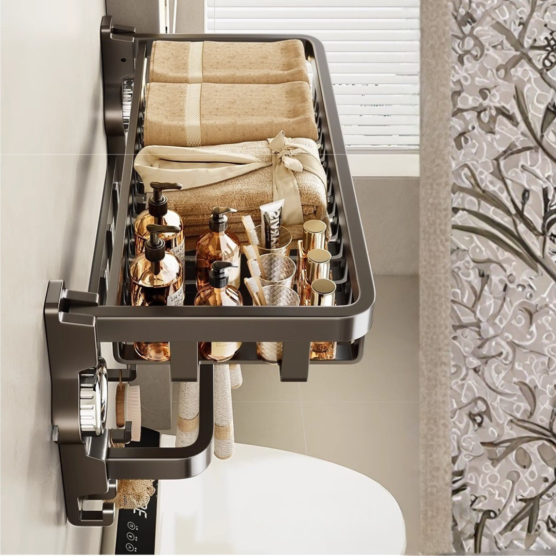 HOMERO Multi-Use Stainless Steel Space Saving Folding Storage Rack - 50cm