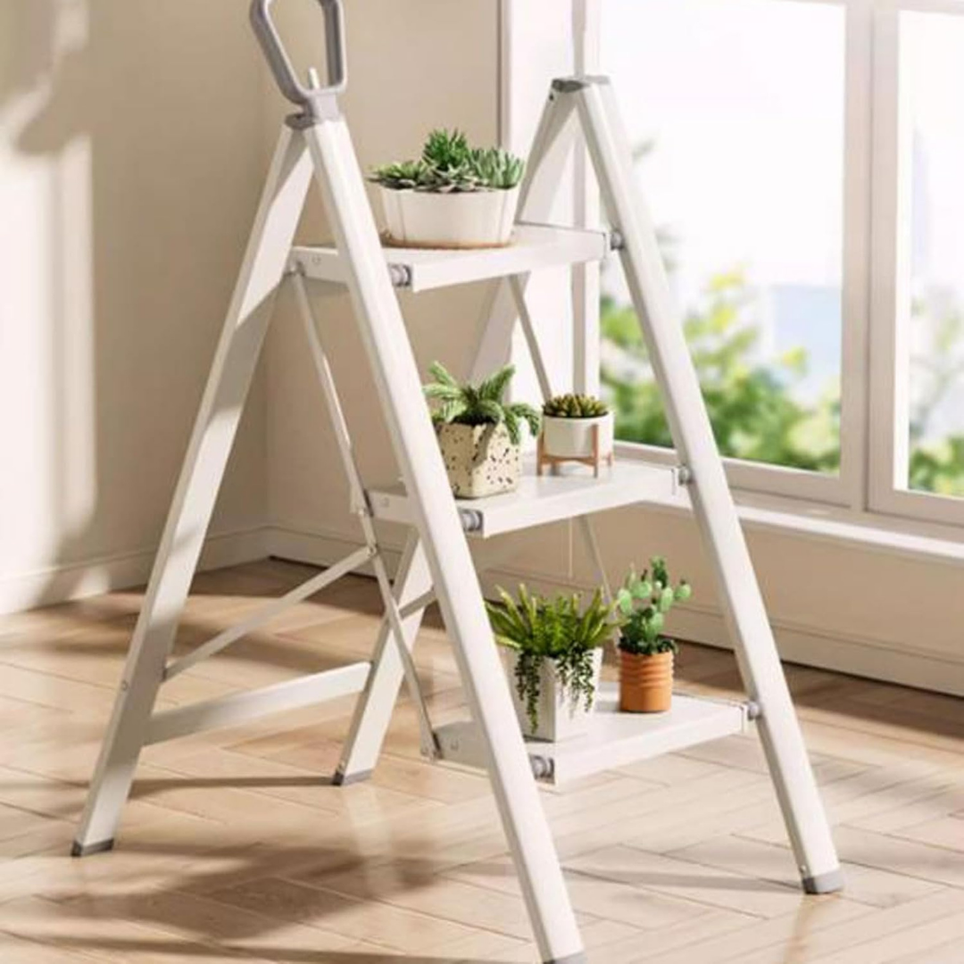 HOMERO Premium Aluminum Portable Folding Step Ladder