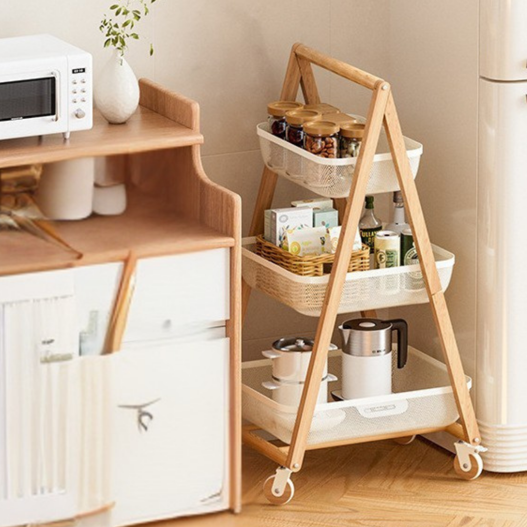 HOMERO Multi-Layer Storage Trolley with Smooth Wheels