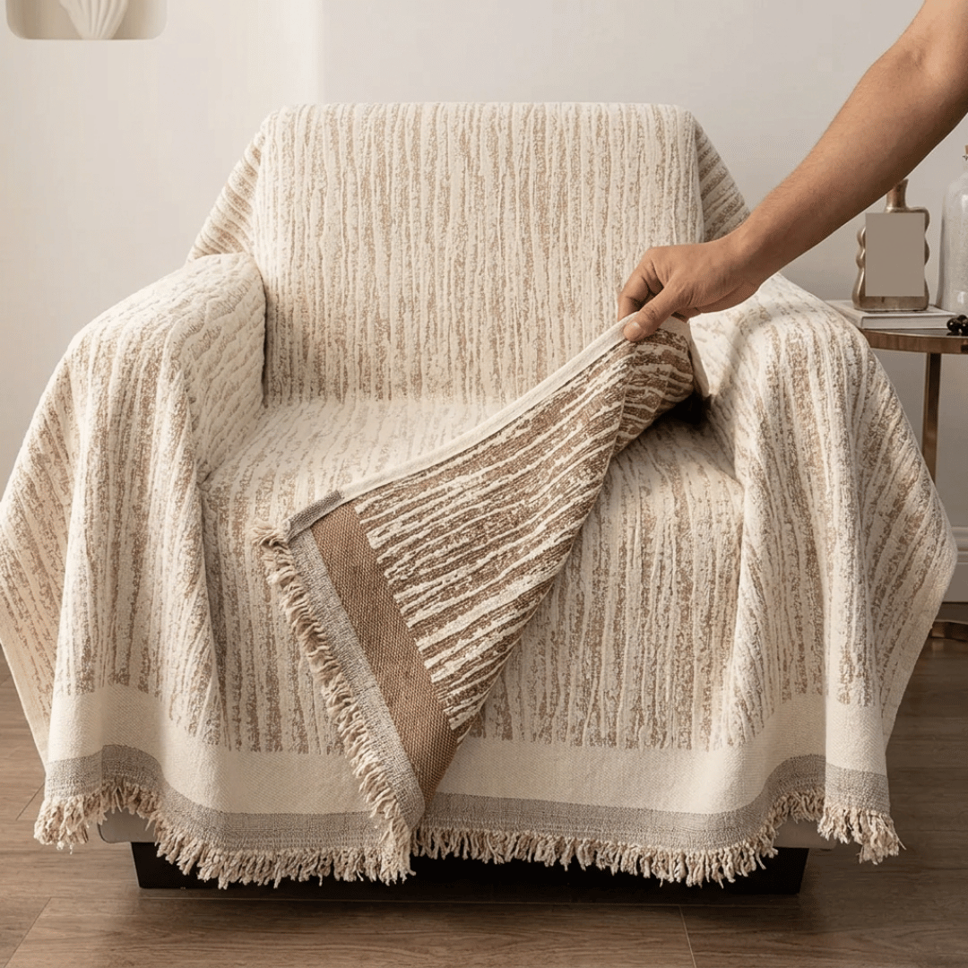 Luxury Reversible Soft Touch Chenille Sofa Throw Cover
