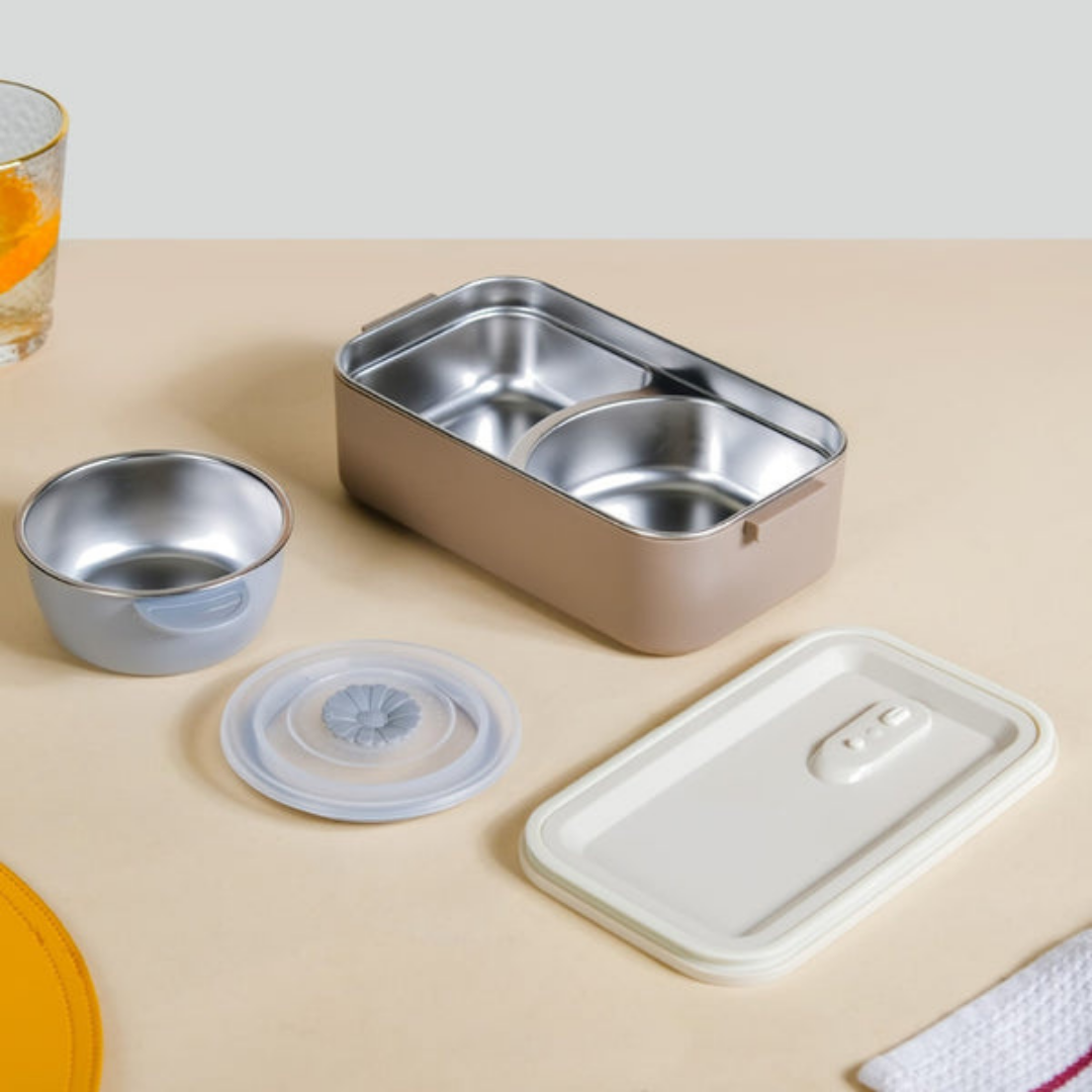 HOMERO Premium Double Layer Insulated Lunch Box - 2000 ml