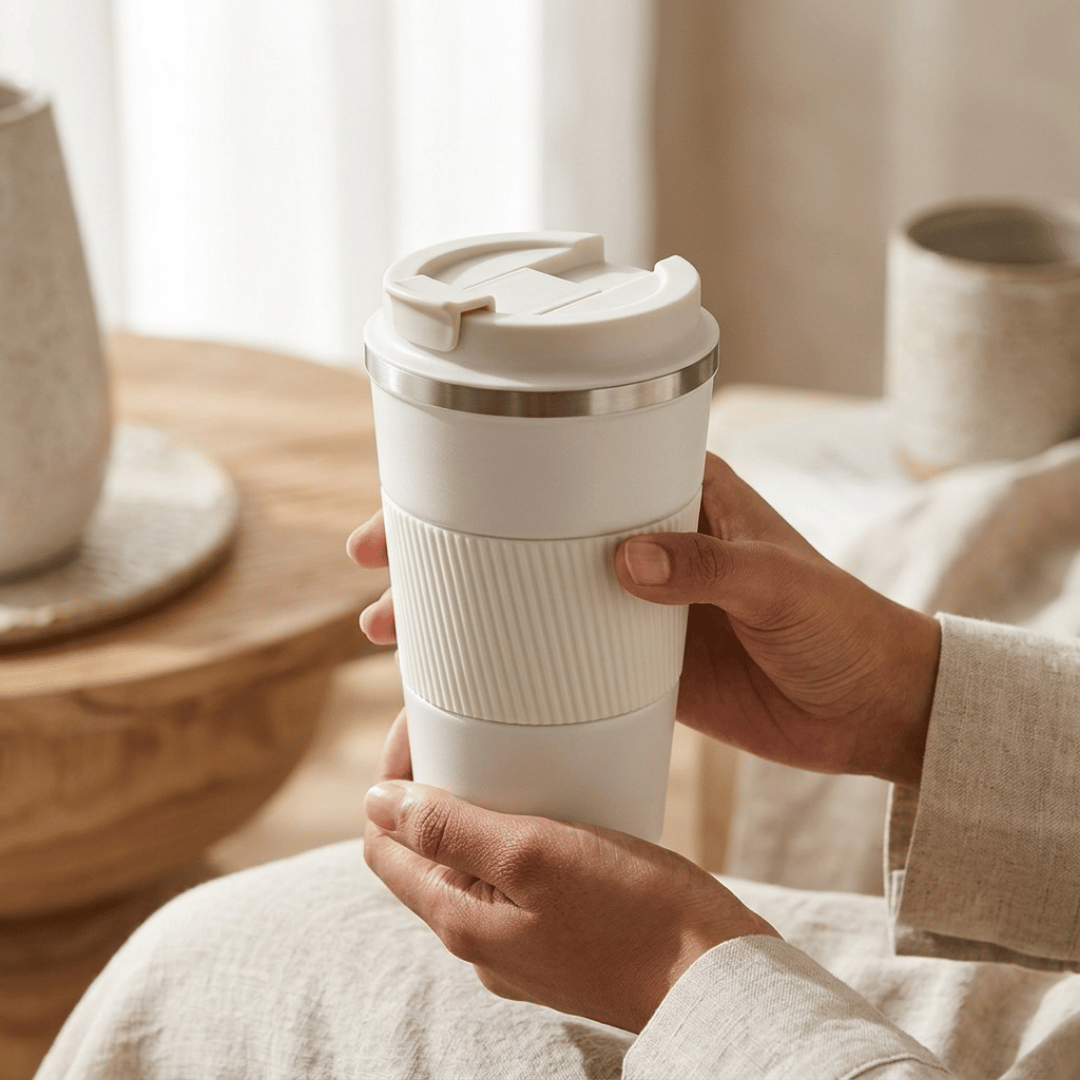Premium Double Wall Insulated Stainless Steel Travel Coffee Mug - 510ml