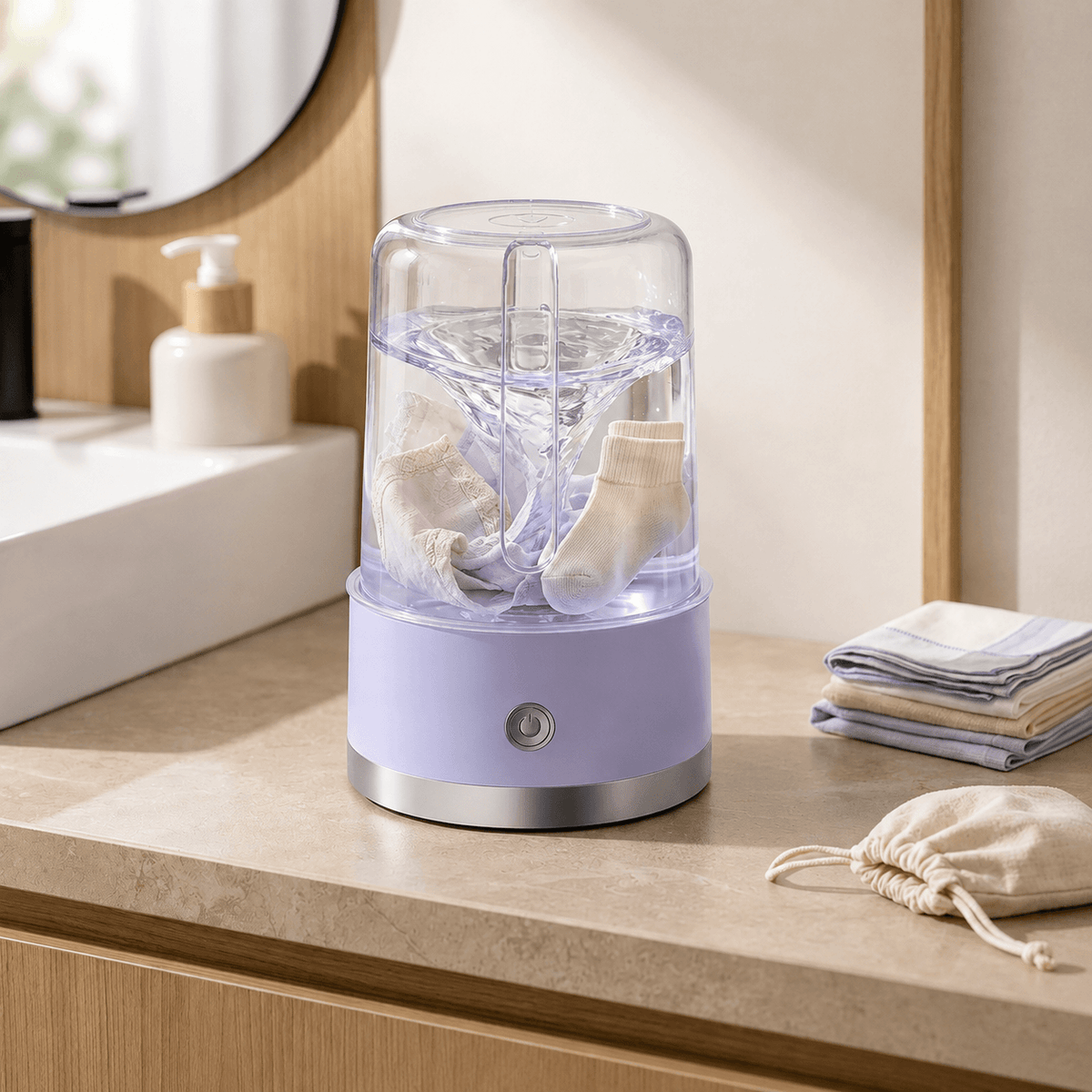 Travel Friendly Wireless Mini Washing Machine