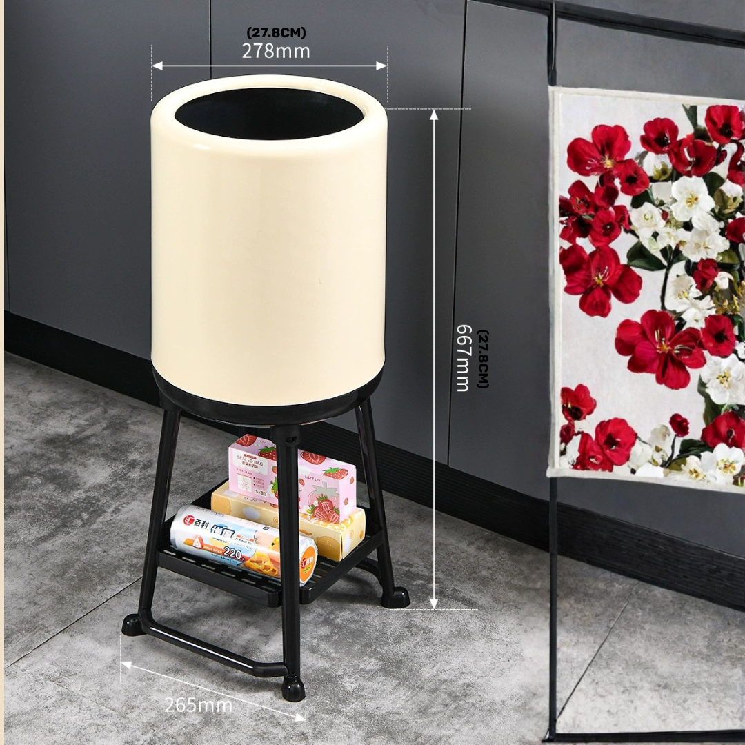 Multipurpose Kitchen Waste Bin with Flip Cover and 360° Wheels