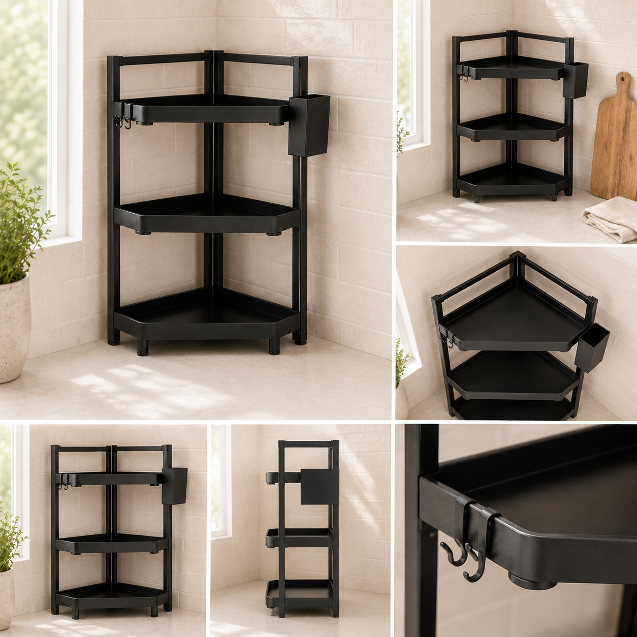 Homero Three-Layer Stainless Steel Kitchen Spice Rack