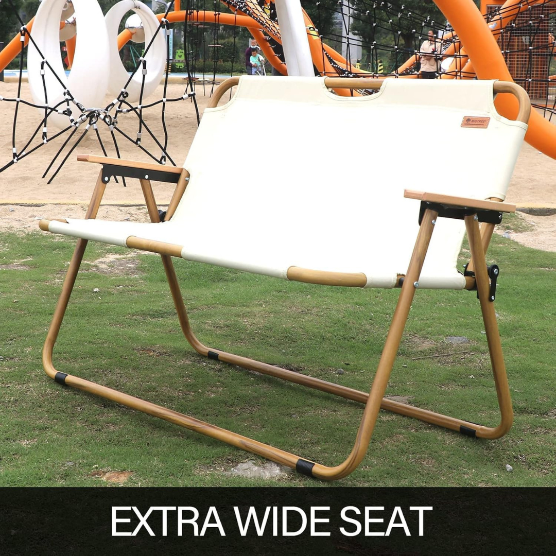 Homero Portable Outdoor Double Folding Chair Premium 600D Oxford Cloth Design