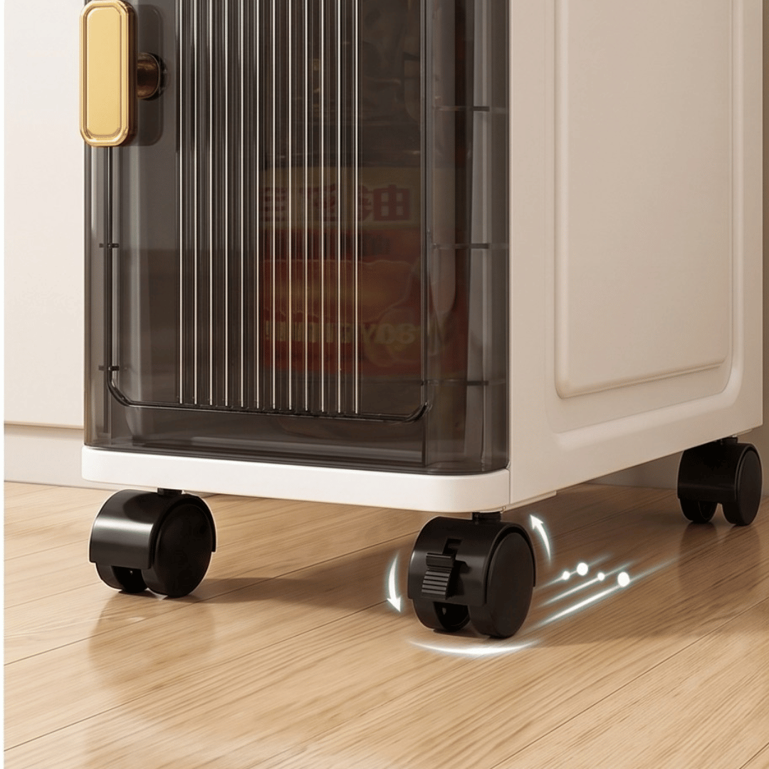 Multi Layer Narrow Gap Storage Organizer with Transparent Drawers