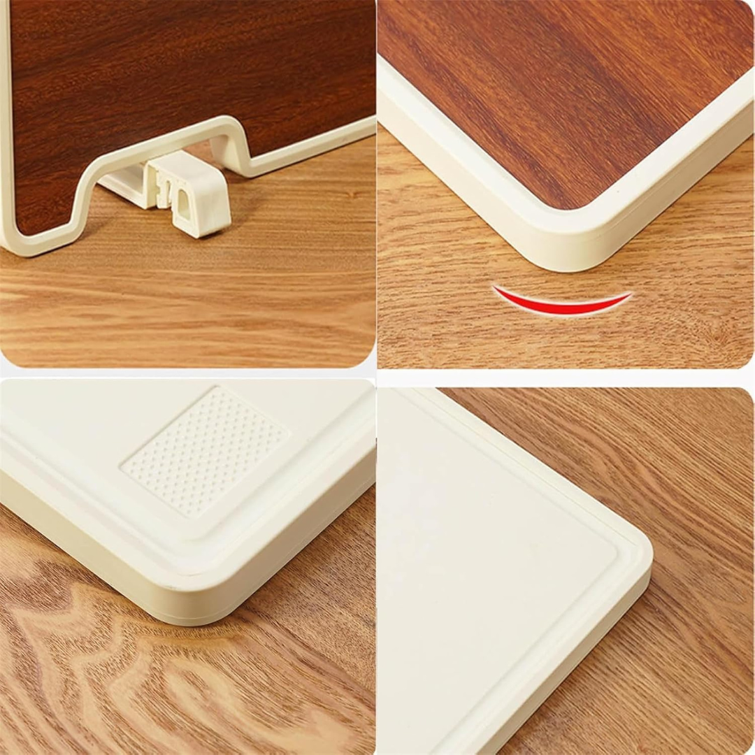Double-Sided Chopping Board with Built-in Sharpener and Stand