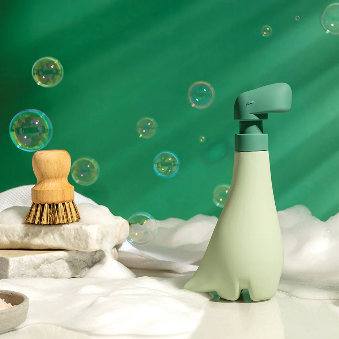 Cute Dinosaur Ceramic Pump Soap Dispenser Bottle - 260ml