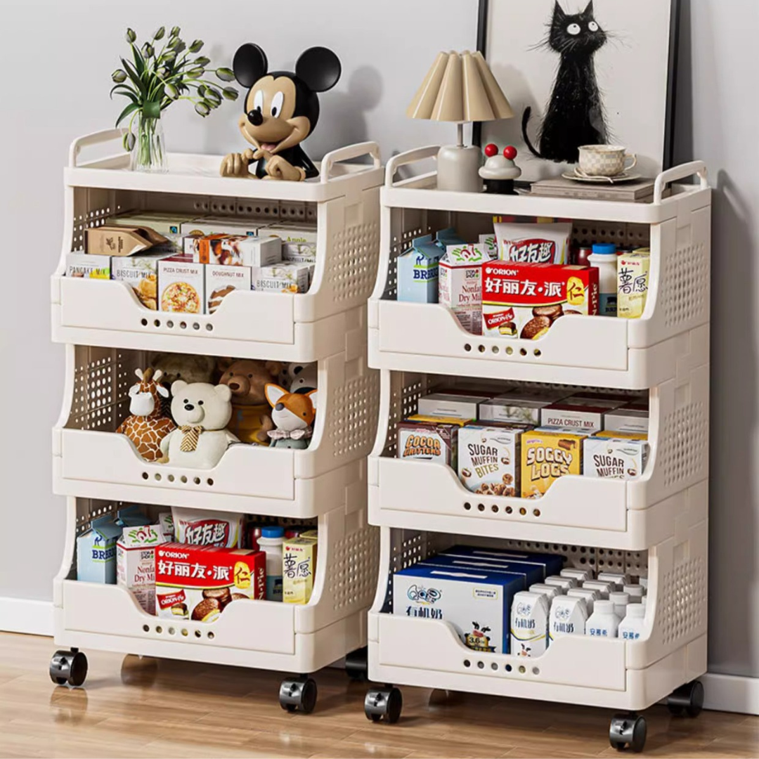 Premium Multi Layer Storage Rack With 360° Caster Wheels