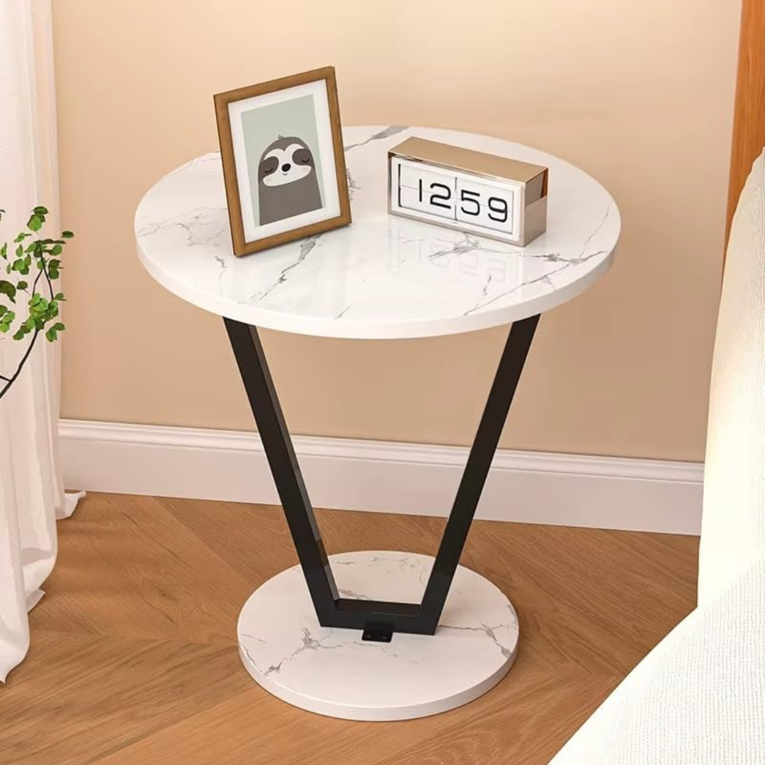 Modern C Shaped Multipurpose Utility Side Table