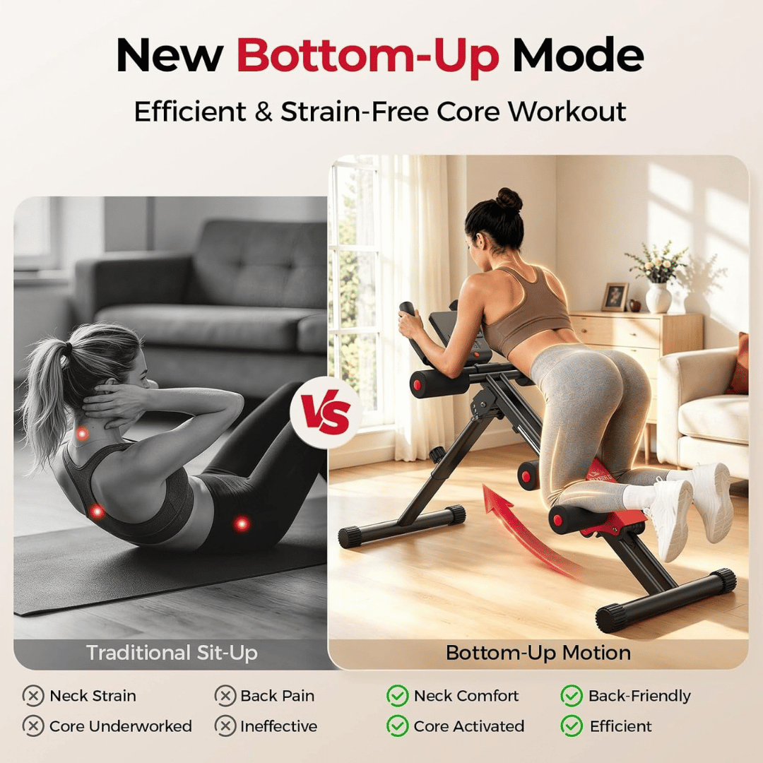 Home Gym Ab Workout Machine With Adjustable Seat