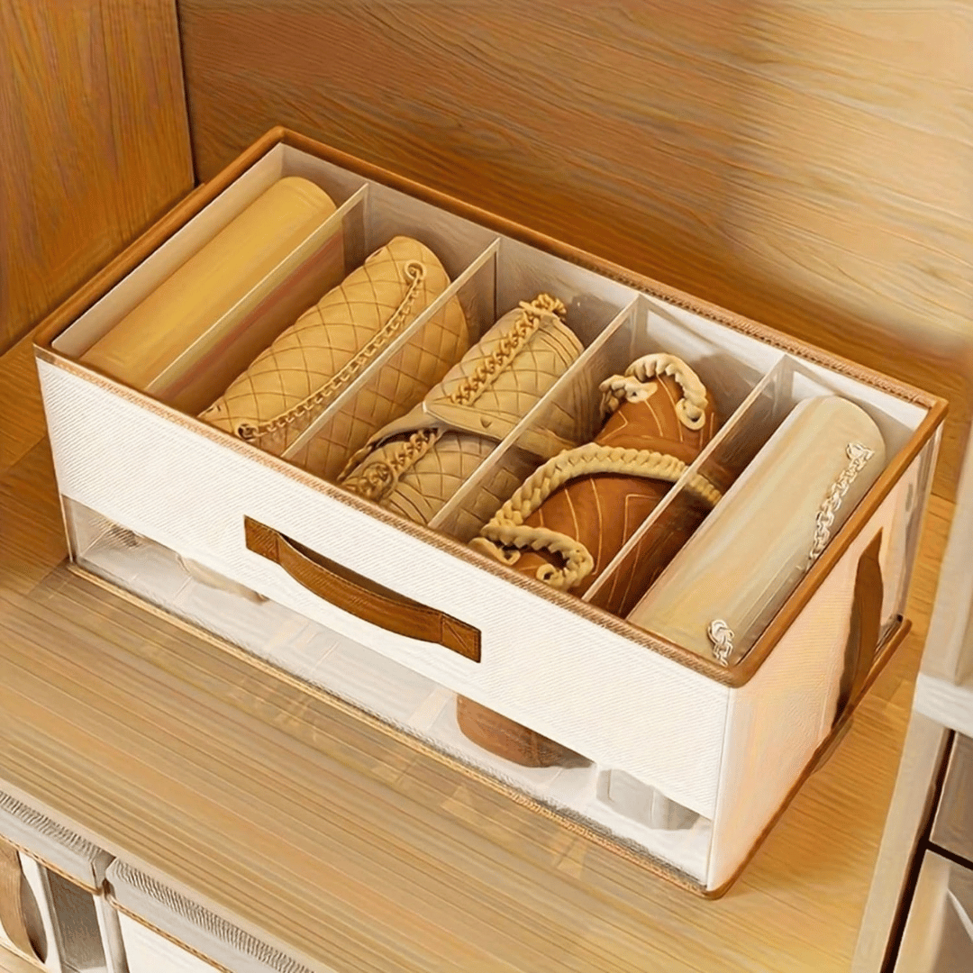 Multi Purpose Wardrobe Storage Organizer with Five Divided Sections