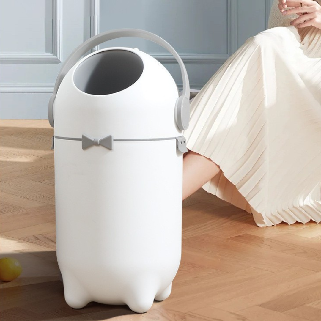 One-Hand Operated Odour-Free Disposal Bin with Seal (15L)