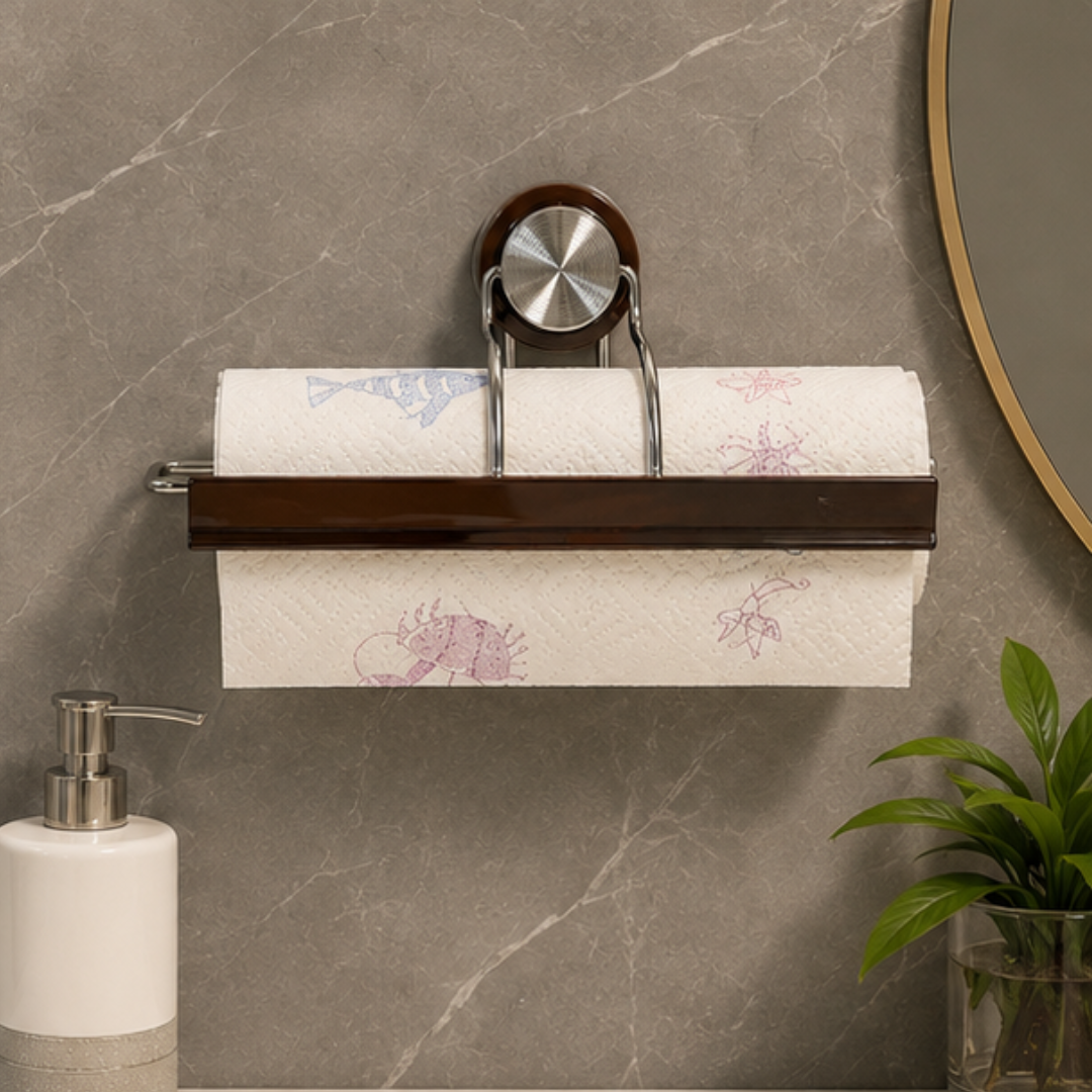 Multipurpose Suction Cup Kitchen Tissue Roll Holder