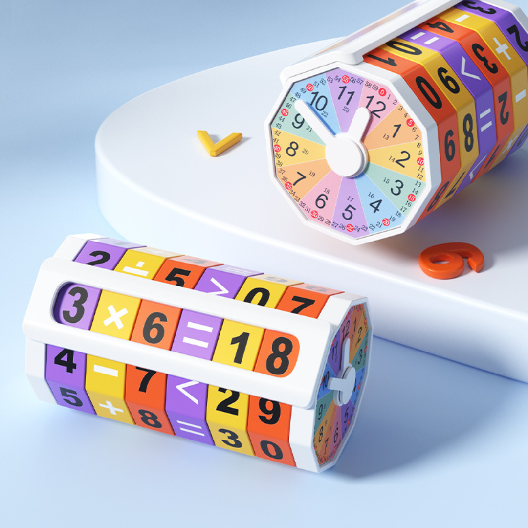 Homero Kids Learning Cube Develop Math and Time Skills Toy