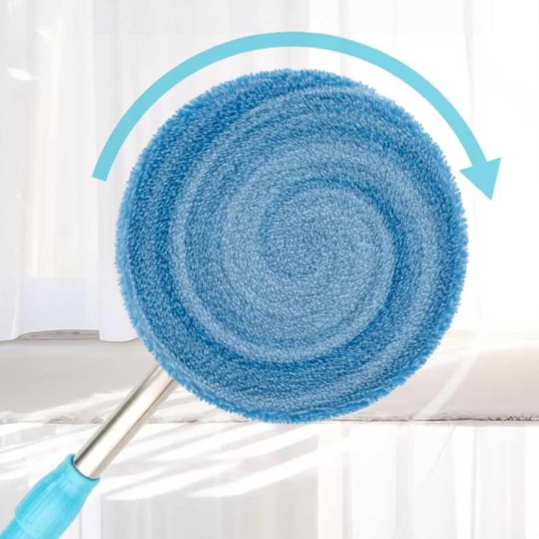 Electric Cleaning Mop with Extendable Handle and Rotating Head