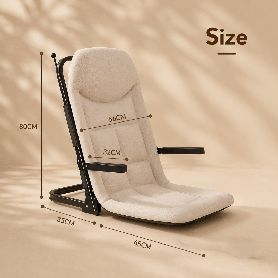 HOMERO Foldable Design Ergonomic Reclining Comfortable Floor Chair