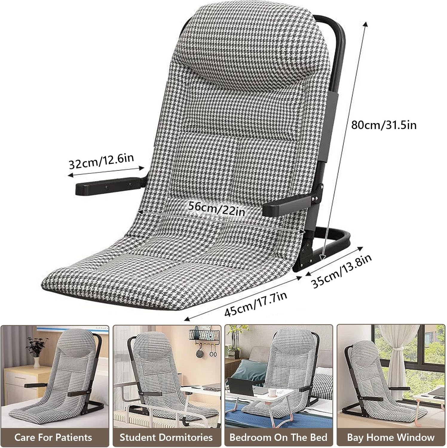 HOMERO Foldable Design Ergonomic Reclining Comfortable Floor Chair