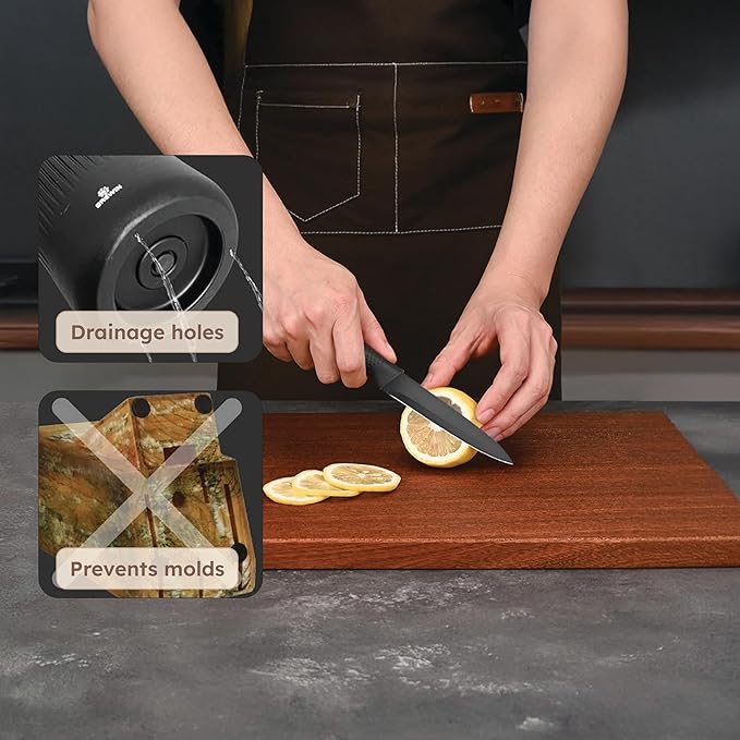 HOMERO Premium Stainless Steel Kitchen Knife Set With Universal Block