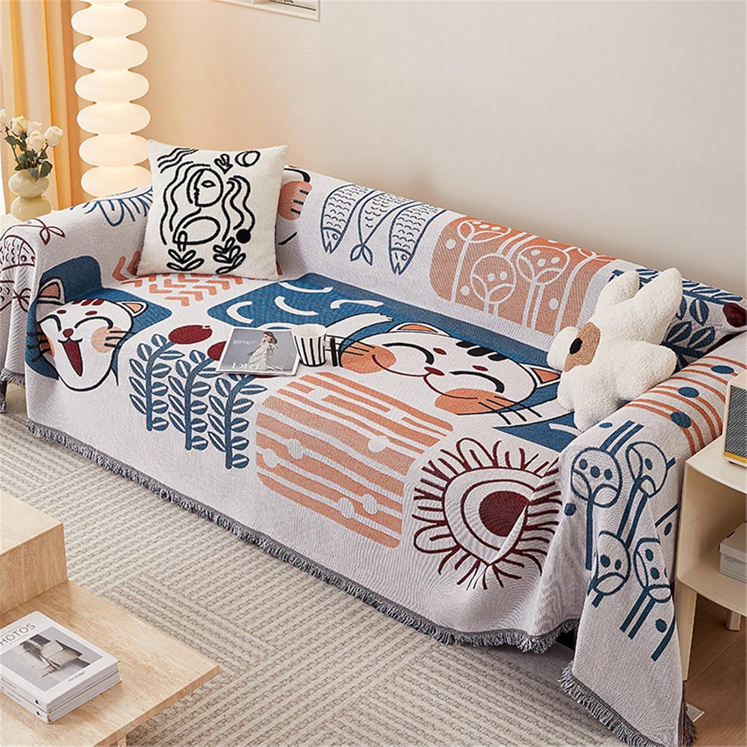 Luxury Chenille Breathable Throw Sofa Cover Blanket