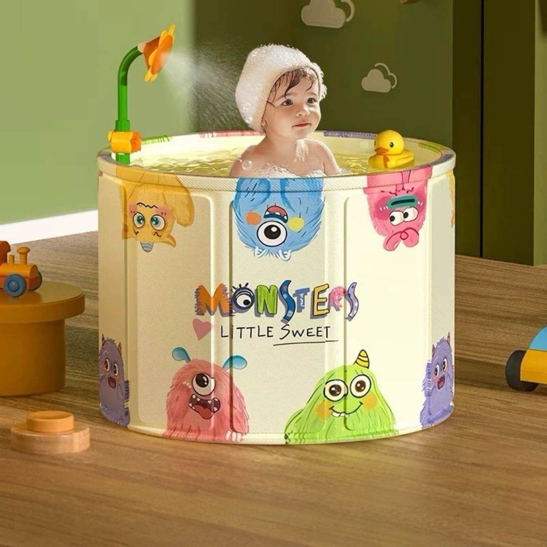 Homero Cartoon Folding Strong Multilayer Build Baby Bath Tub
