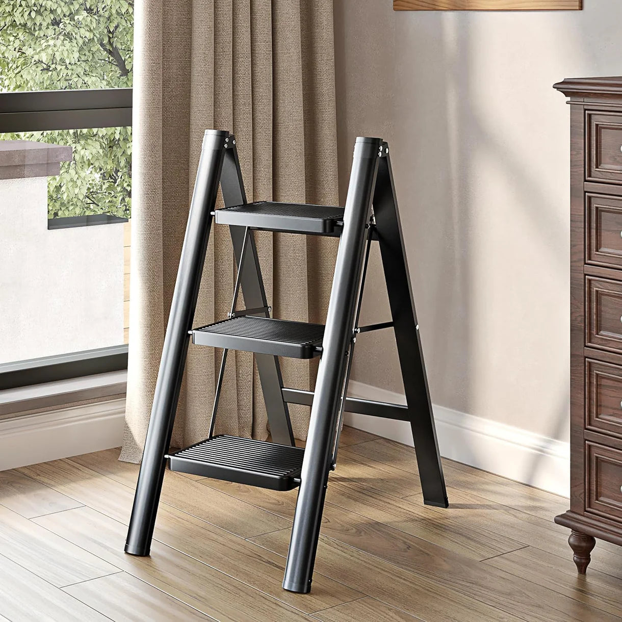 Multipurpose Heavy Duty Non Slip Wide Pedals Step Ladder