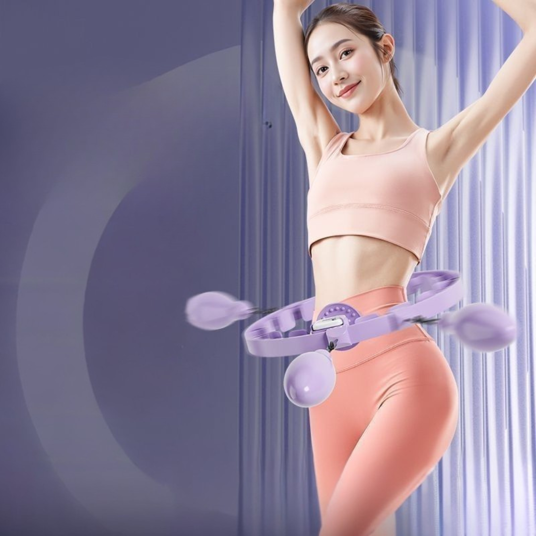 HOMERO Smart 360° Sliding Adjustable Weighted Hula Hoop with Pedometer