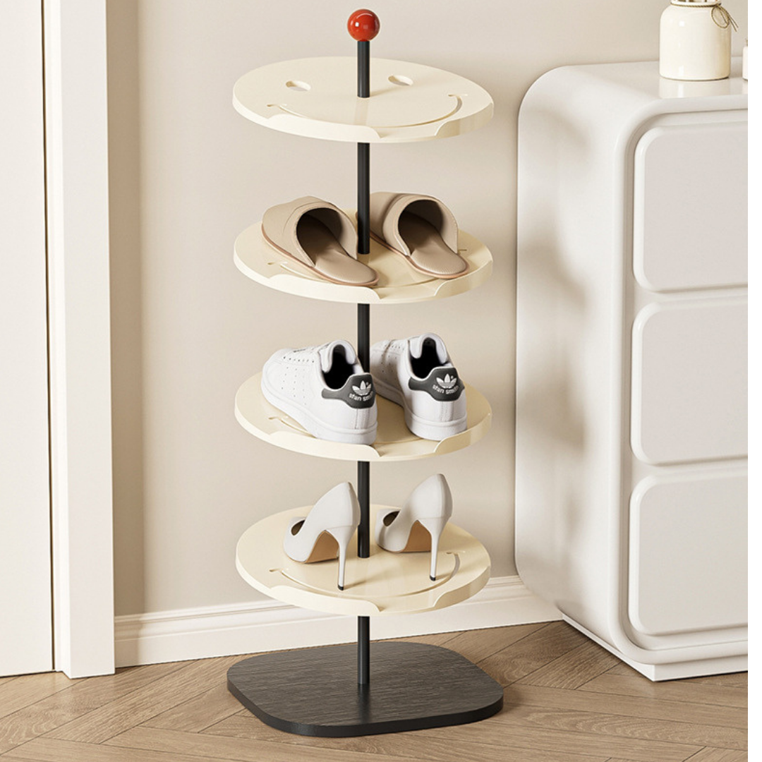 Homero Multi-Layer Smiley PET Wood Shoe Rack