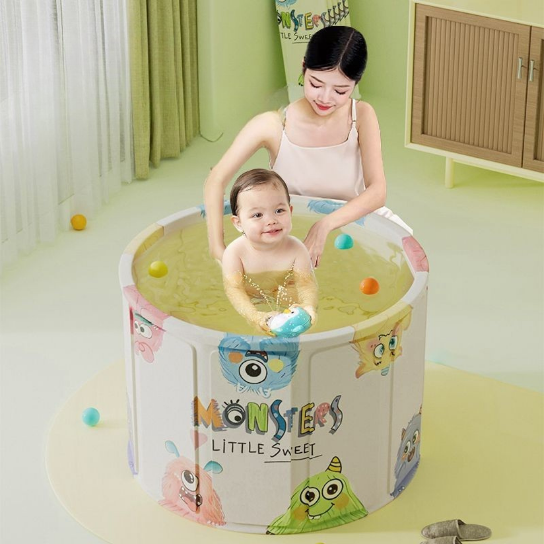 Homero Cartoon Folding Strong Multilayer Build Baby Bath Tub