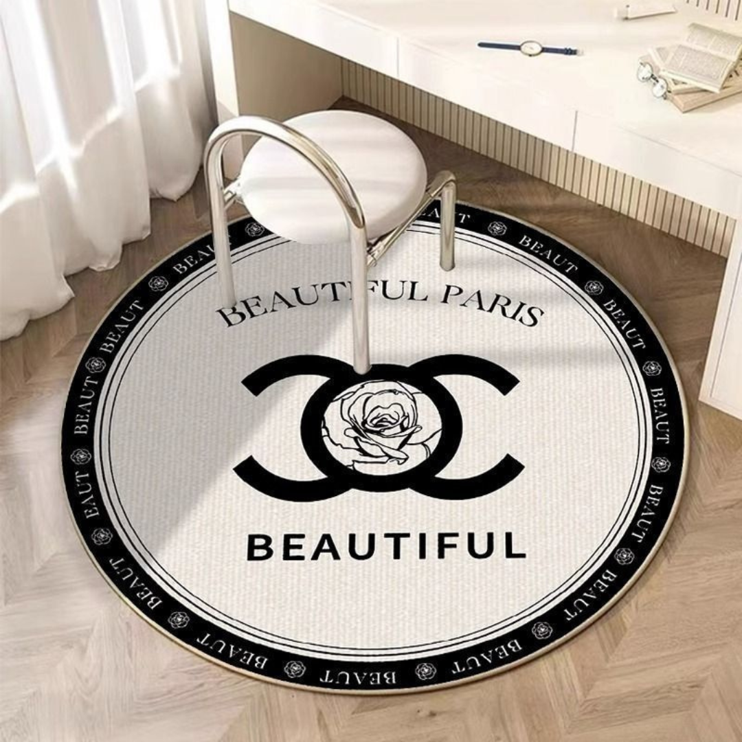 HOMERO Premium Plush Soundproof Floor Mat – 80x80 cm Round Design