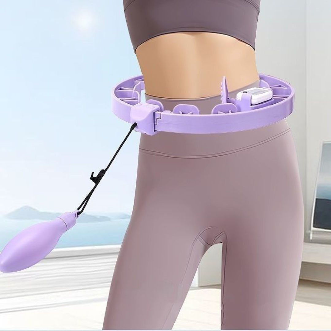 HOMERO Smart 360° Sliding Adjustable Weighted Hula Hoop with Pedometer