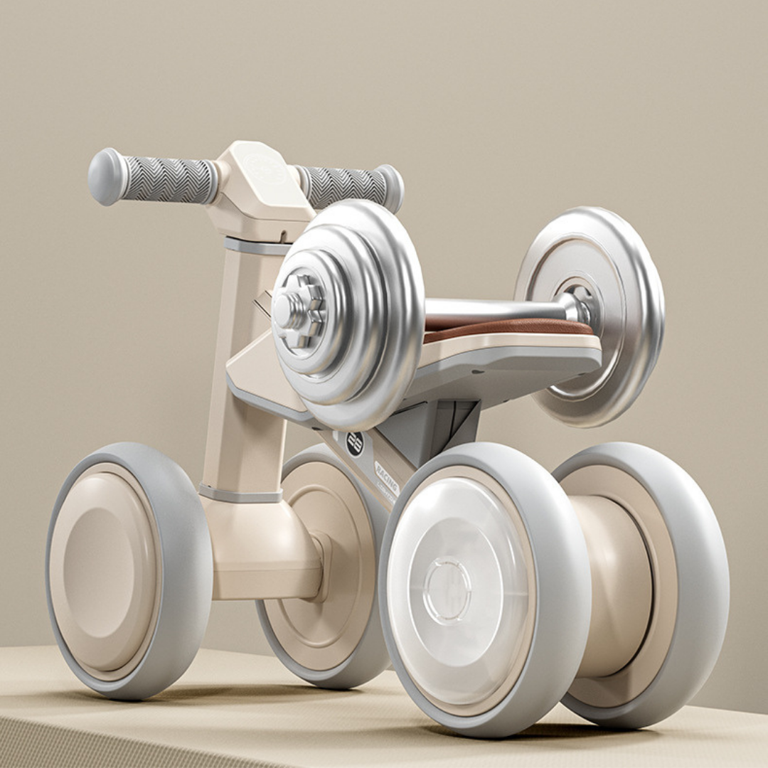 HOMERO Children Balance Glide Adjustable Seat LED Light Wheels Bike