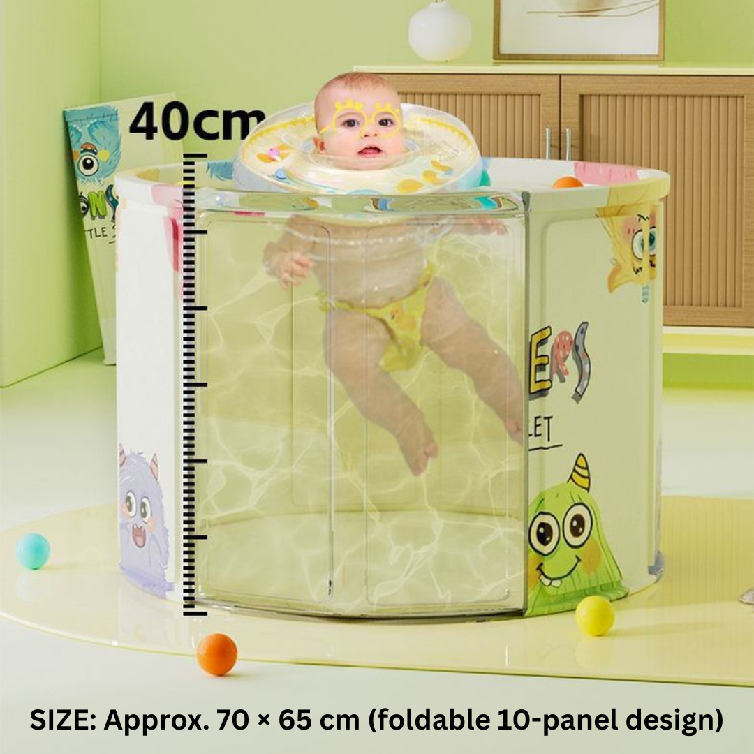 Homero Cartoon Folding Strong Multilayer Build Baby Bath Tub