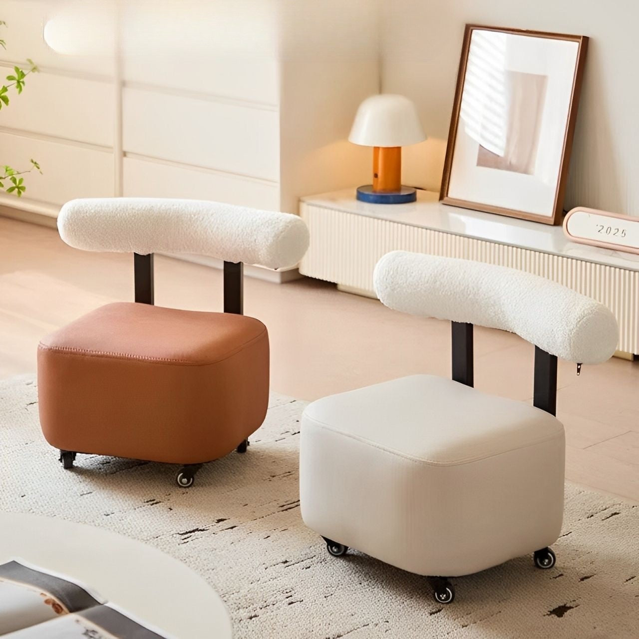Homero 360 Degree Movable Contemporary Leisure Sofa Chair with Backrest