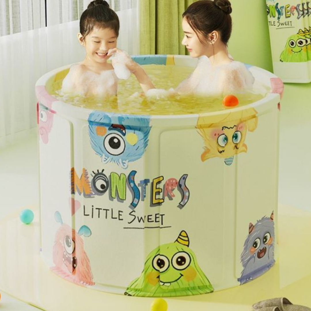 Homero Cartoon Folding Strong Multilayer Build Baby Bath Tub