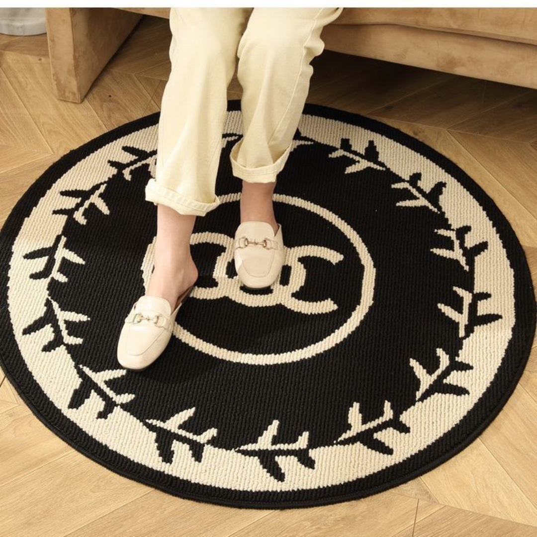 HOMERO Premium Plush Soundproof Floor Mat – 80x80 cm Round Design