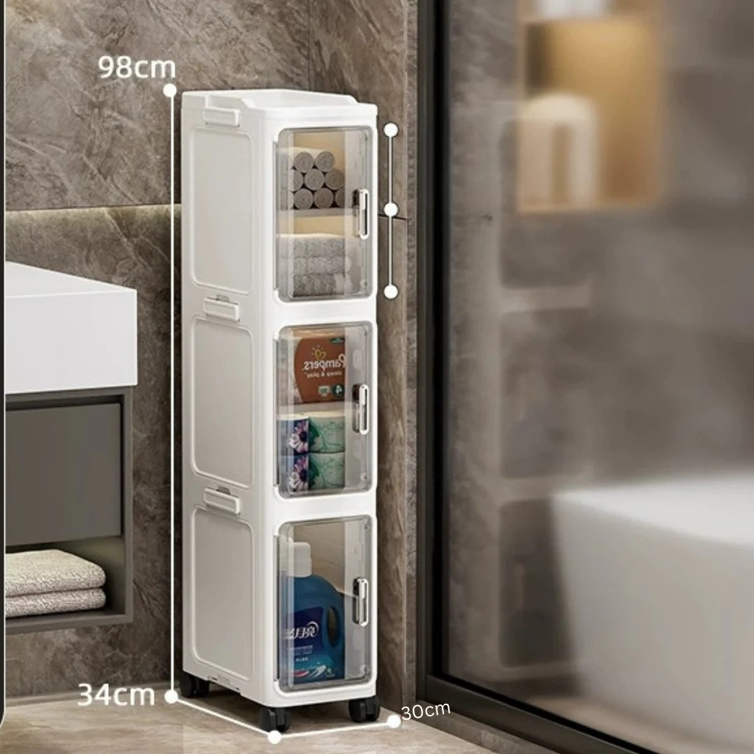 Multipurpose Flexible Storage with Wheels and Removable Dividers