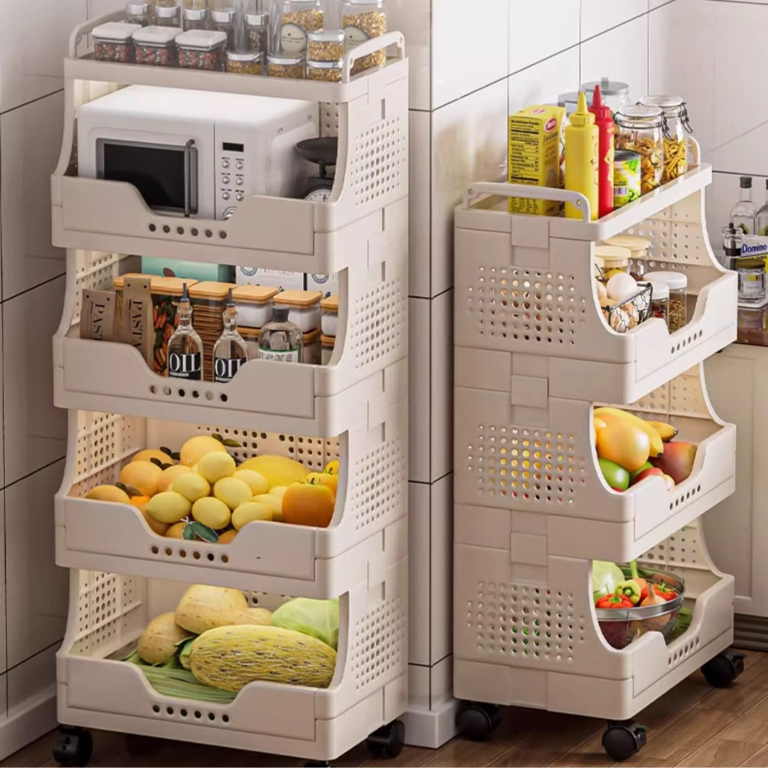 Premium Multi Layer Storage Rack With 360° Caster Wheels