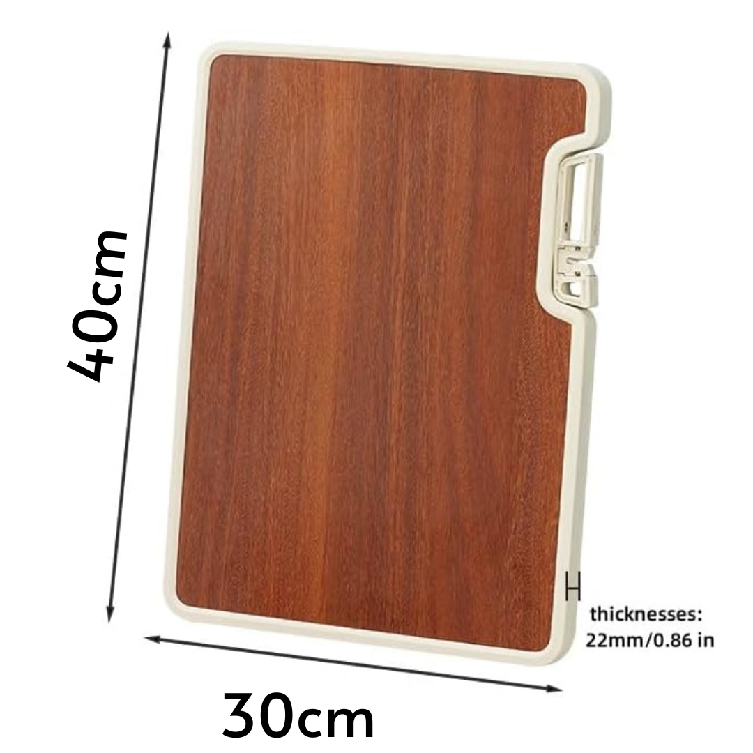 Double-Sided Chopping Board with Built-in Sharpener and Stand