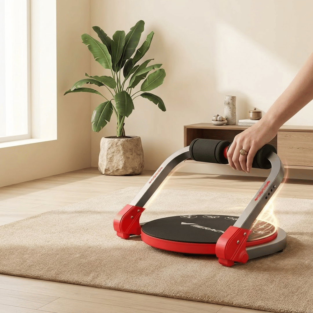 Adjustable Full Body Abdominal Workout Machine with Automatic Rebound
