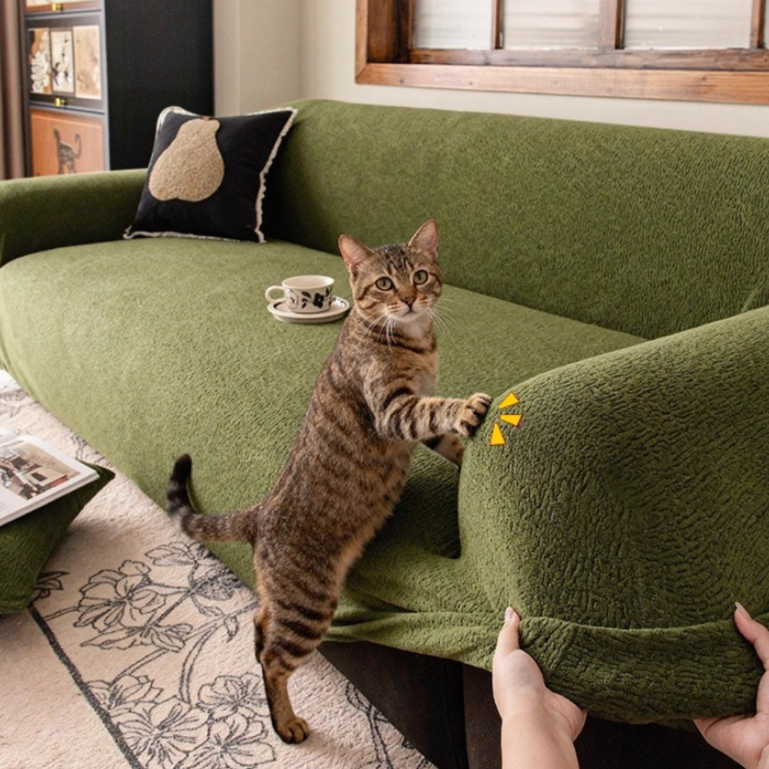 Premium Plush Stretchable 360° Protection Sofa Cover